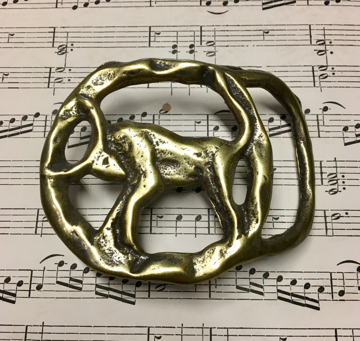 Brass Zodiac Horoscope Taurus Belt Buckle